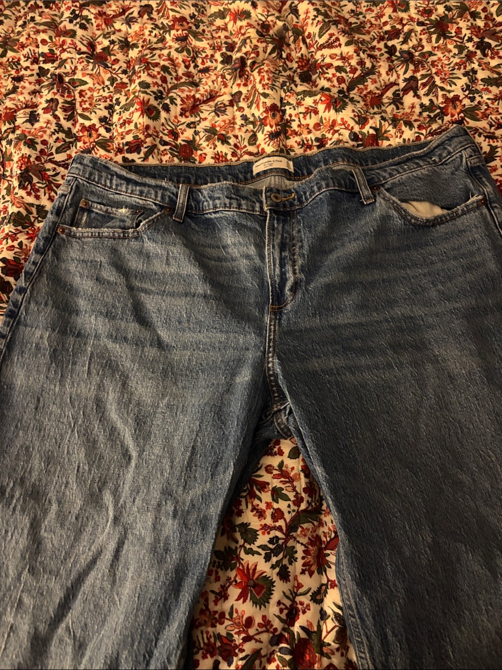Abercrombie & Fitch Light Blue Wide Leg Jeans
